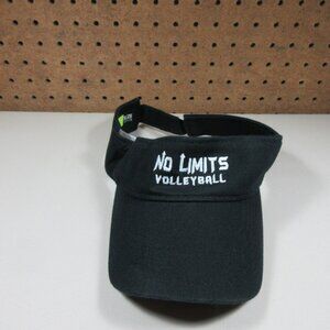 Nike womens solid black No Limits Volleyball beach visor OS